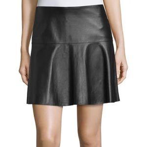 Vince 100% Genuine Lamb Leather Skirt